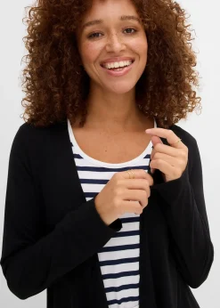 bonprix Gilet fluide en viscose mélangée|Femme T-Shirts & Tops