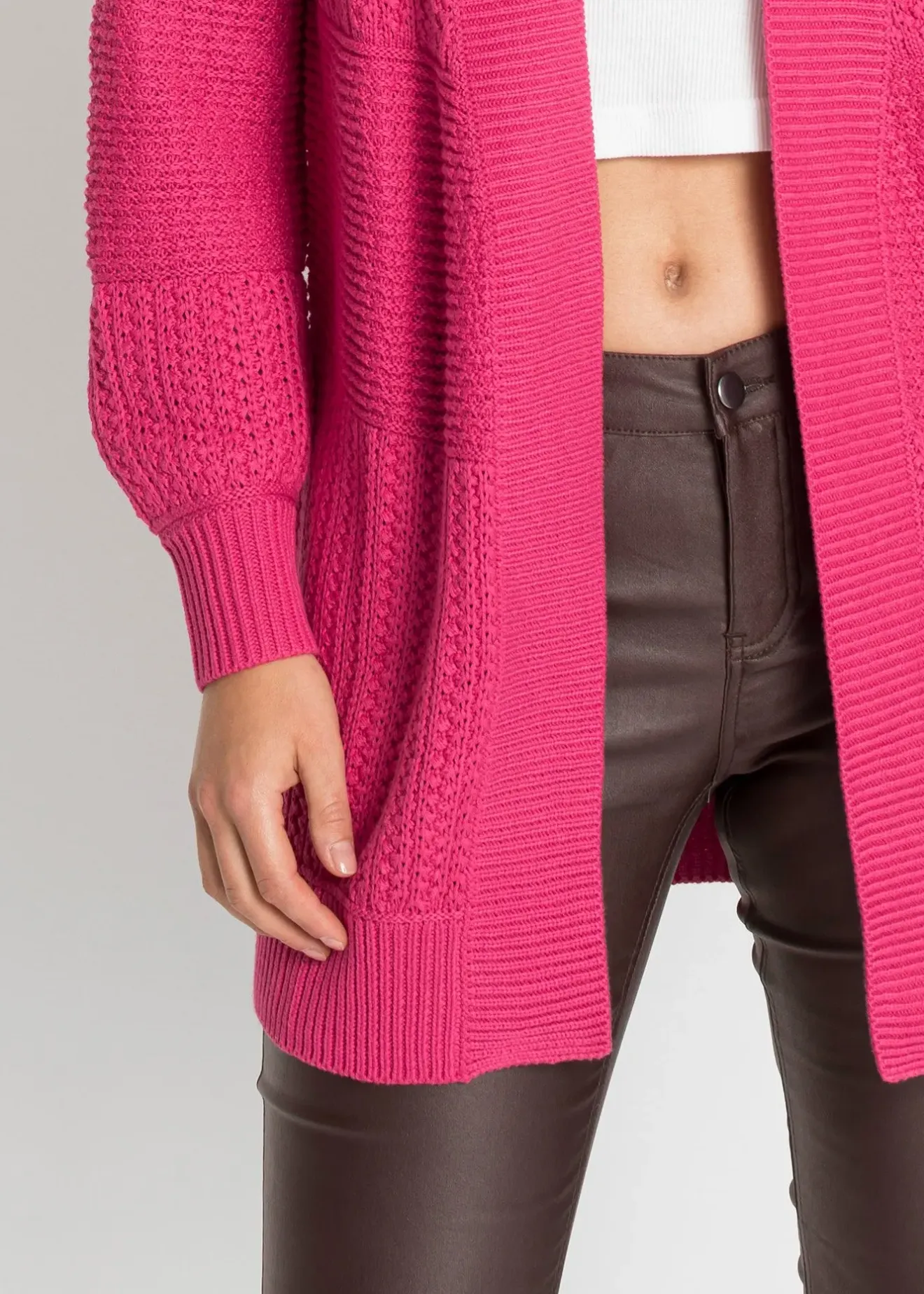 bonprix Gilet long en maille|Femme Maille|Pulls & Gilets