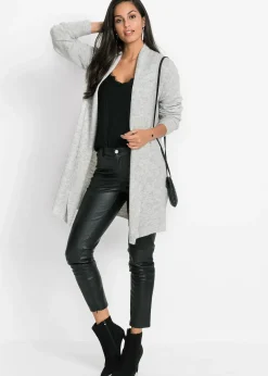 bonprix Gilet long en maille à col châle|Femme Maille|Pulls & Gilets