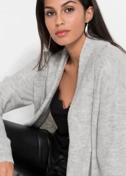 bonprix Gilet long en maille à col châle|Femme Maille|Pulls & Gilets