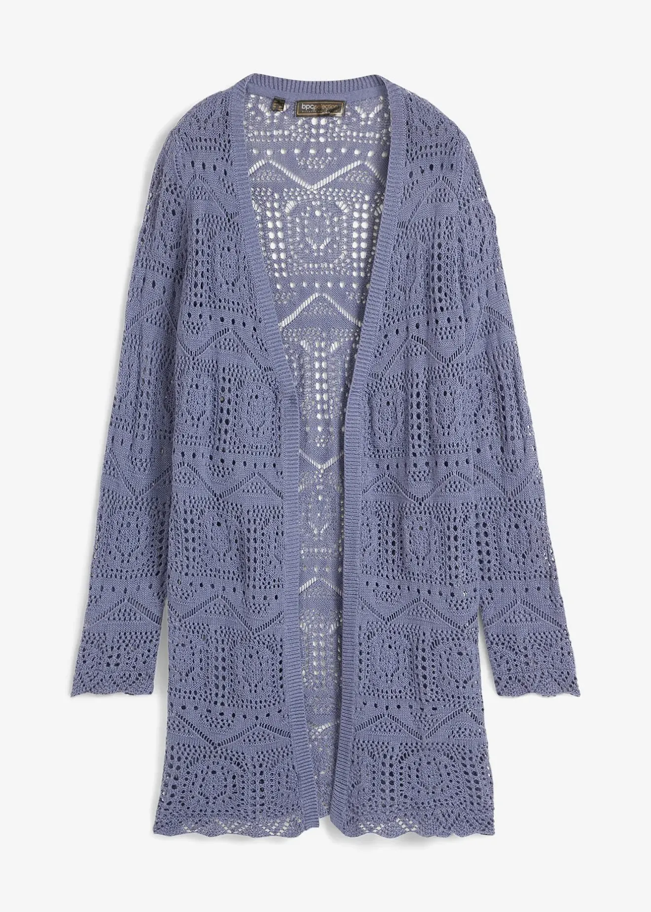 Femme bonprix Maille|Pulls & Gilets|Gilet long en maille ajourée