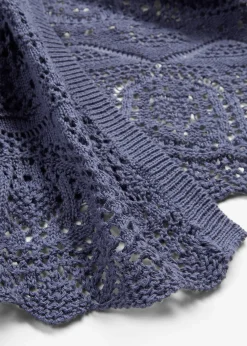 Femme bonprix Maille|Pulls & Gilets|Gilet long en maille ajourée