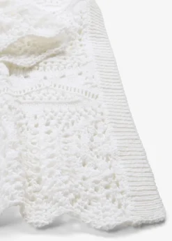 bonprix Gilet long en maille ajourée|Femme Maille|Pulls & Gilets