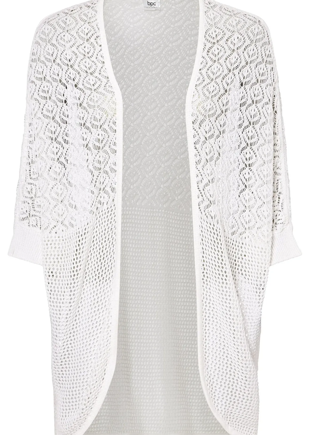 bonprix Gilet long en maille ajourée|Femme Maille|Pulls & Gilets