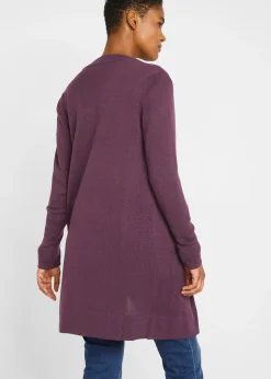 bonprix Gilet long en maille, manches longues|Femme Maille|Basiques