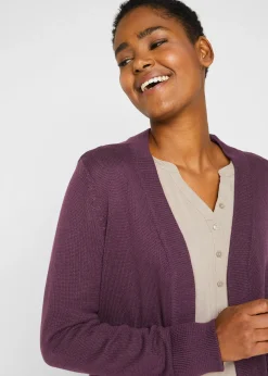 bonprix Gilet long en maille, manches longues|Femme Maille|Basiques