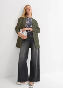 bonprix Gilet long en sweat doux|Femme Sweats