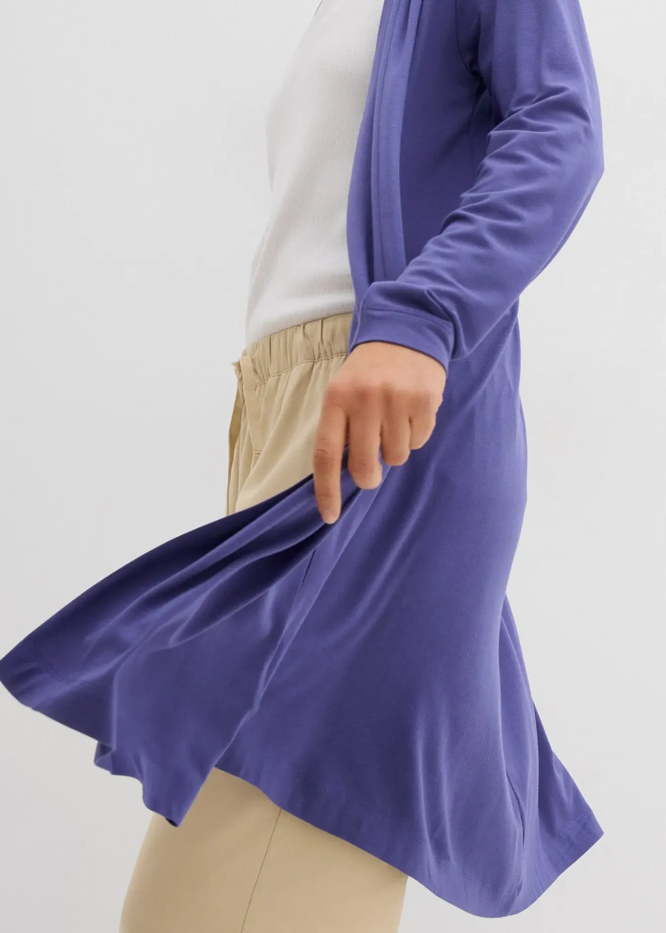 bonprix Gilet long et doux|Femme Basiques|T-Shirts & Tops