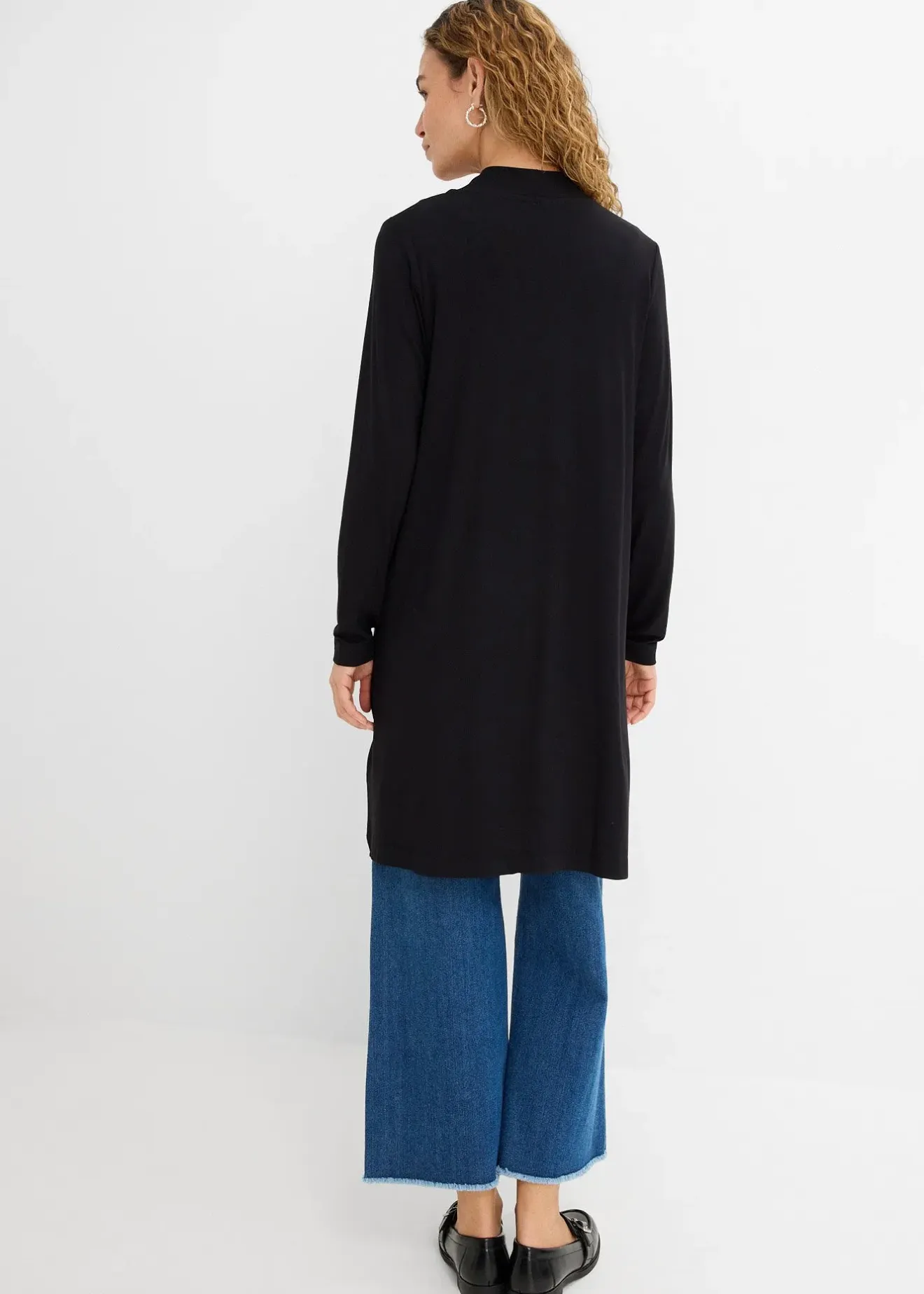 bonprix Gilet long et doux|Femme Basiques|T-Shirts & Tops