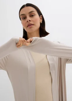 Femme bonprix Basiques|T-Shirts & Tops|Gilet long et doux