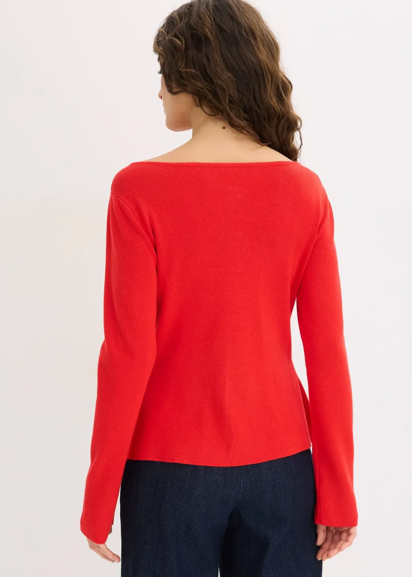 bonprix Gilet péplum en maille à boutons décoratifs|Femme Maille|Pulls & Gilets