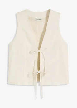 bonprix Gilet sans manches à nouettes|Femme Vestes & Manteaux