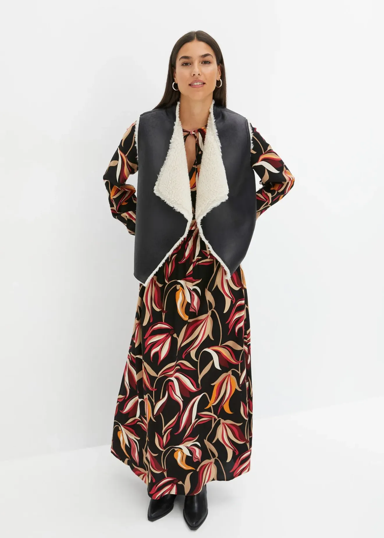 bonprix Gilet sans manches aspect peau de mouton|Femme Vestes & Manteaux