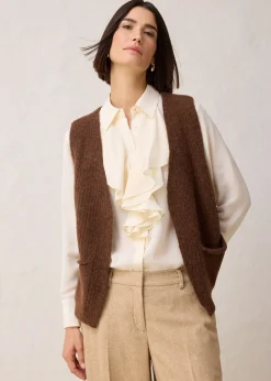 Femme bonprix Maille|Premium|Gilet sans manches en grosse maille