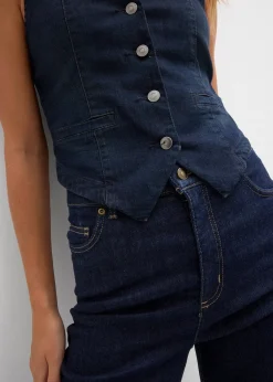 bonprix Gilet sans manches en jean|Femme Vestes & Manteaux