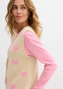 Femme bonprix Maille|Vestes & Manteaux|Gilet sans manches en maille