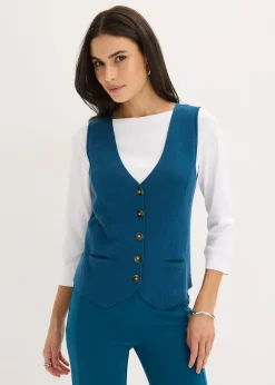 Femme bonprix Maille|Vestes & Manteaux|Gilet sans manches en maille