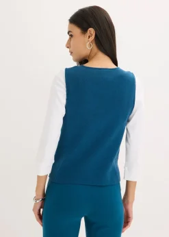 Femme bonprix Maille|Vestes & Manteaux|Gilet sans manches en maille