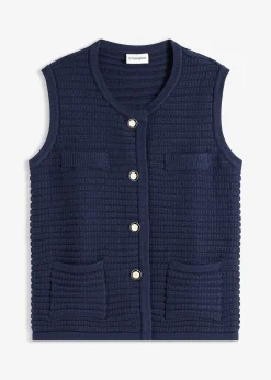 bonprix Gilet sans manches en maille|Femme Maille|Vestes & Manteaux