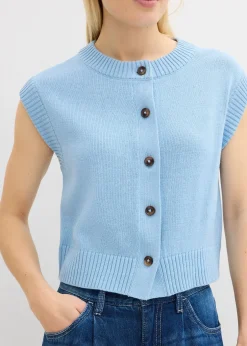 bonprix Gilet sans manches en maille|Femme Maille|Vestes & Manteaux