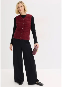 Femme bonprix Maille|Vestes & Manteaux|Gilet sans manches en maille