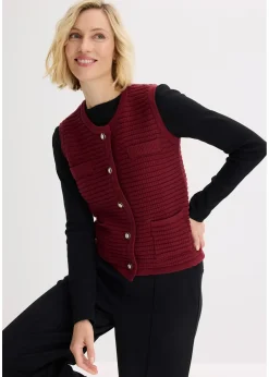 Femme bonprix Maille|Vestes & Manteaux|Gilet sans manches en maille