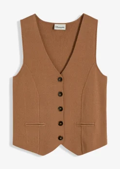 bonprix Gilet sans manches en maille|Femme Maille|Vestes & Manteaux