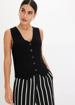 Femme bonprix Maille|Vestes & Manteaux|Gilet sans manches en maille