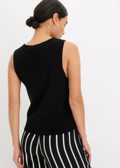 Femme bonprix Maille|Vestes & Manteaux|Gilet sans manches en maille