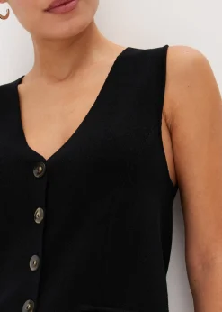 Femme bonprix Maille|Vestes & Manteaux|Gilet sans manches en maille