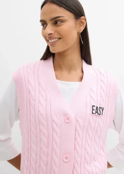 bonprix Gilet sans manches en maille|Femme Maille|Vestes & Manteaux