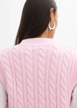 bonprix Gilet sans manches en maille|Femme Maille|Vestes & Manteaux