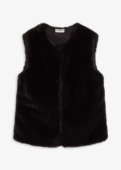 bonprix Gilet sans manches en peluche|Femme Vestes & Manteaux