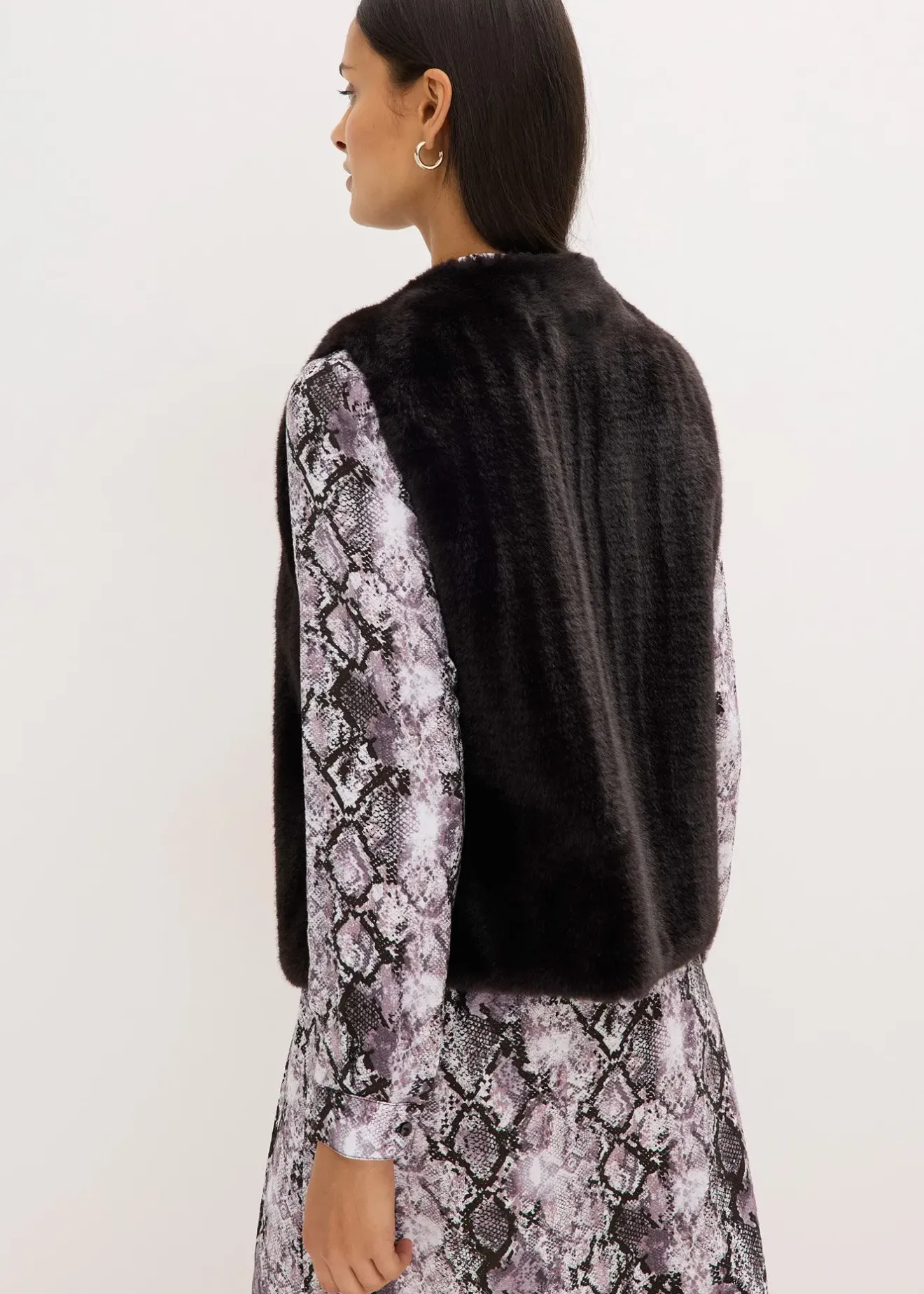 bonprix Gilet sans manches en peluche|Femme Vestes & Manteaux