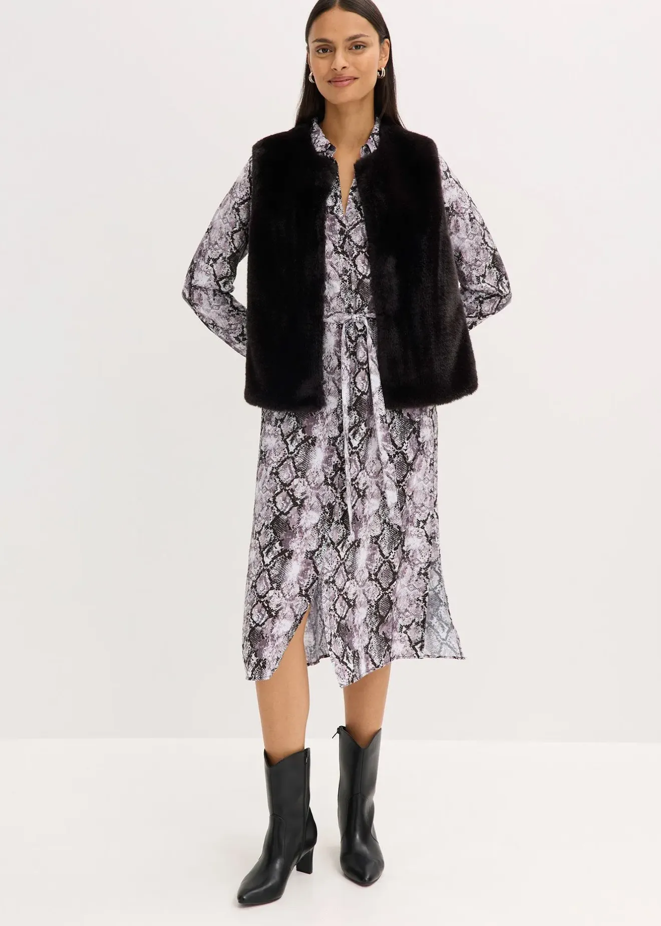 bonprix Gilet sans manches en peluche|Femme Vestes & Manteaux