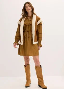 bonprix Gilet sans manches en sherpa|Femme Vestes & Manteaux