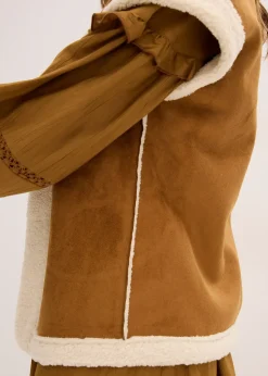 bonprix Gilet sans manches en sherpa|Femme Vestes & Manteaux