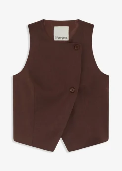 bonprix Gilet sans manches en viscose mélangée|Femme Vestes & Manteaux