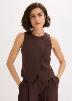 bonprix Gilet sans manches en viscose mélangée|Femme Vestes & Manteaux