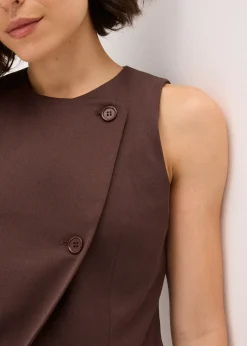 bonprix Gilet sans manches en viscose mélangée|Femme Vestes & Manteaux