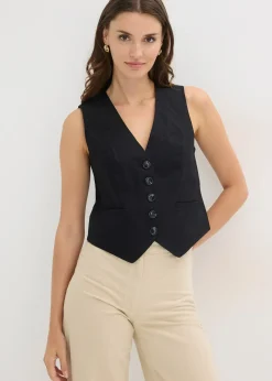 bonprix Gilet sans manches en viscose mélangée|Femme Vestes & Manteaux