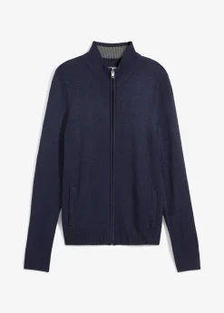 bonprix Gilet zippé en fine maille|Homme Pulls & Gilets