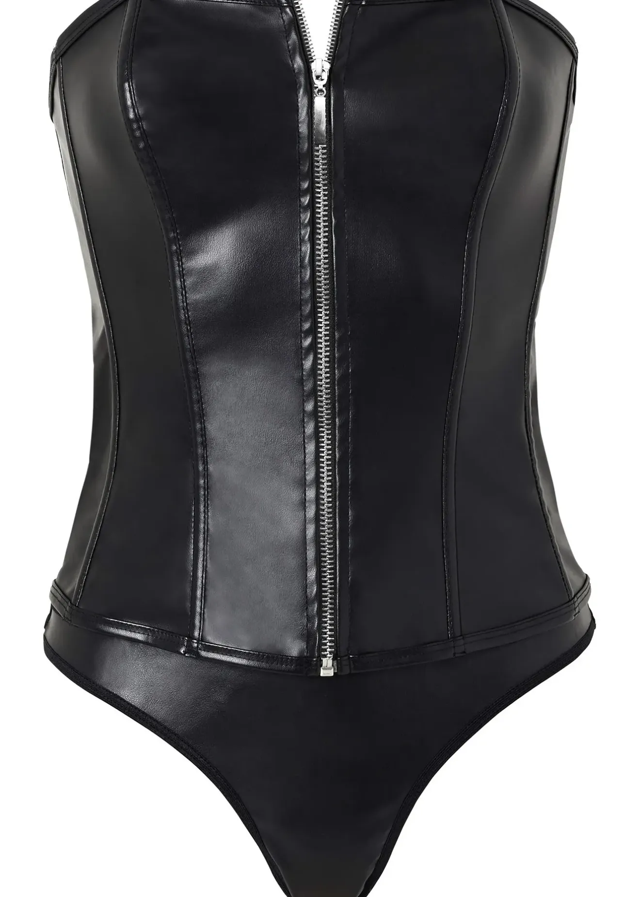 Femme bonprix Guêpières & Déshabillés|Dessous|Guêpière + string enduits (ens. 2 pces)