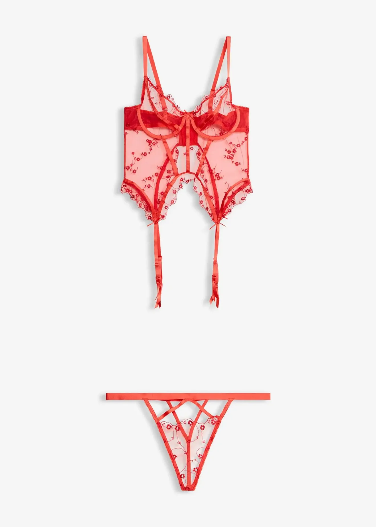 bonprix Guêpière et tanga (ens. 2 pces)|Femme Guêpières & Déshabillés|Dessous