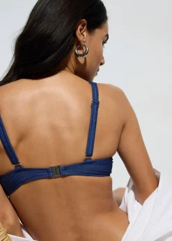 bonprix Haut de bikini à armatures, aspect jean|Femme Bikinis|Maillots Séparables