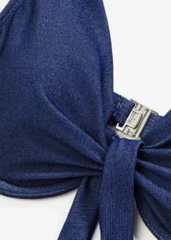 bonprix Haut de bikini à armatures, aspect jean|Femme Bikinis|Maillots Séparables