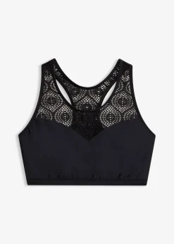 Femme bonprix Bikinis|Maillots Séparables|Haut de bikini brassière avec dentelle