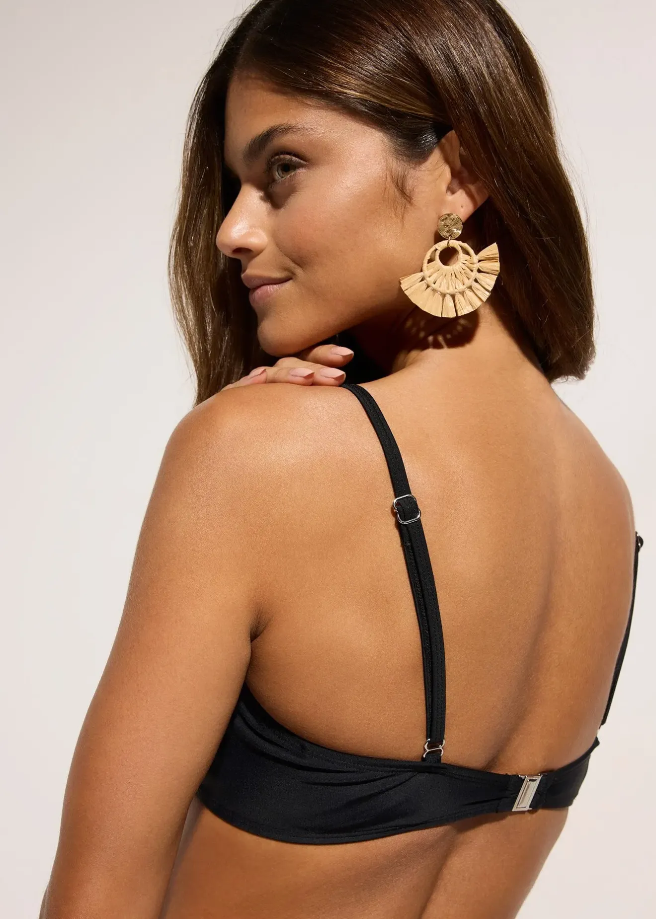 bonprix Haut de maillot à armatures et fronces latérales|Femme Grands Bonnets D-F|Bikinis