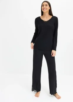 Femme bonprix Basiques|Lingerie Nuit|Haut de pyjama contenant de la viscose