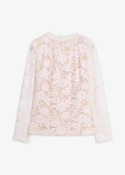 Femme bonprix T-Shirts & Tops|Haut manches longues en dentelle